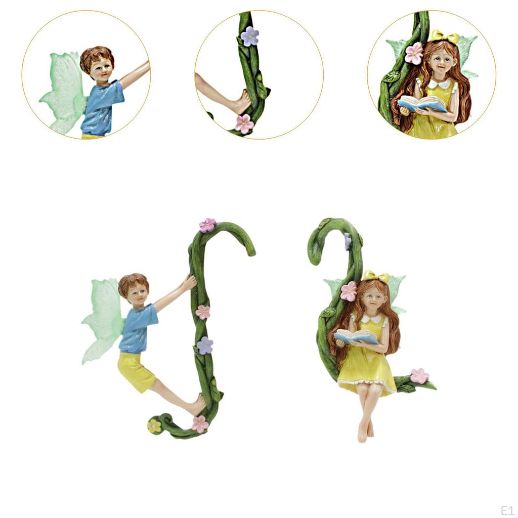 2Pcs Fairy Flower Pot Huggers Planter Hangers Porch Walkway Garden Accessories Bonsai