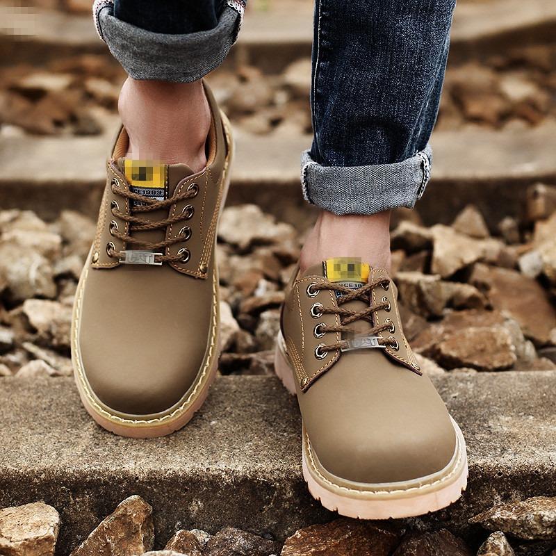 New men's and women's tooling shoes low-top casual big-head shoes fashionable round-head flat-soled single shoes couple big