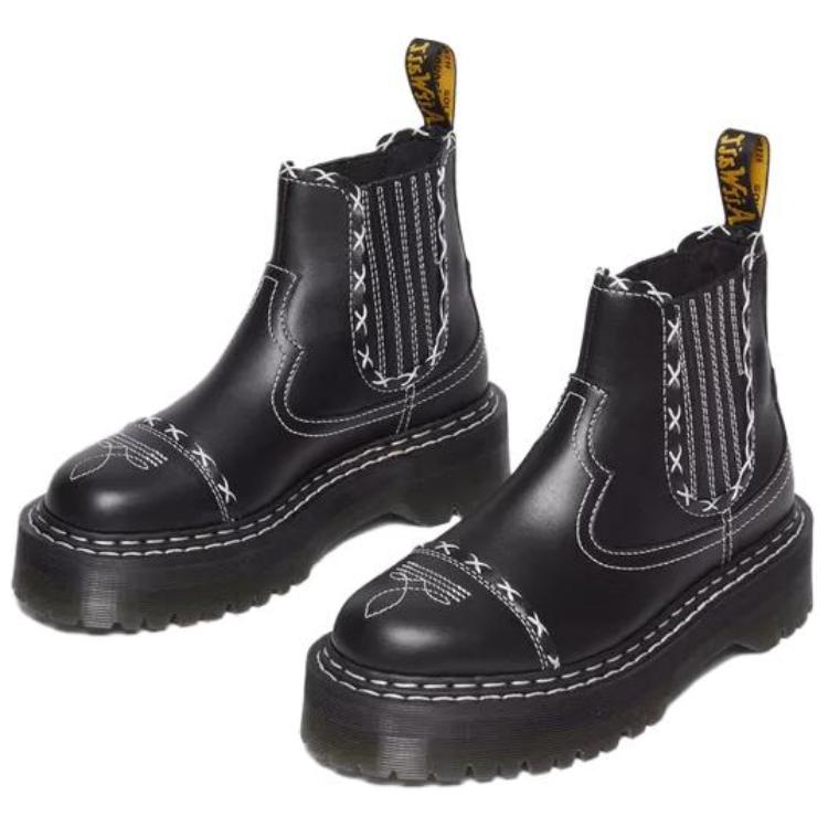 Dr. Martens 2976 Gothic Fashion Short Chelsea Boots Unisex boots Black 31430001