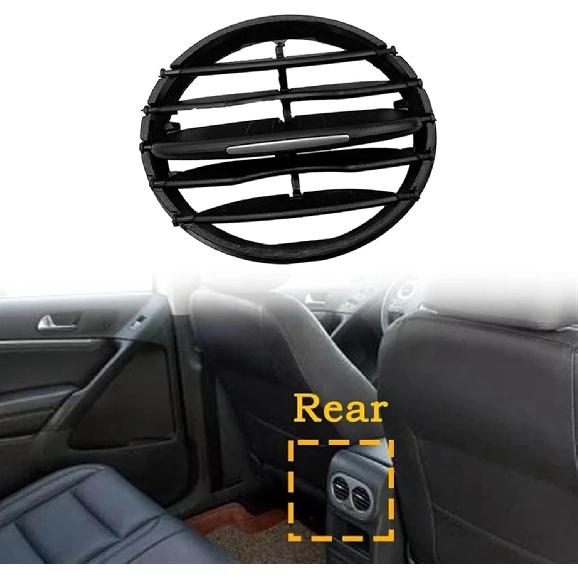 4 PCS Air Conditioner Instrument Panel Compatible for Tiguan 2010-2017 Instrument Desk Middle Outlet Tuyere Air Vent Folding Fittings, Black