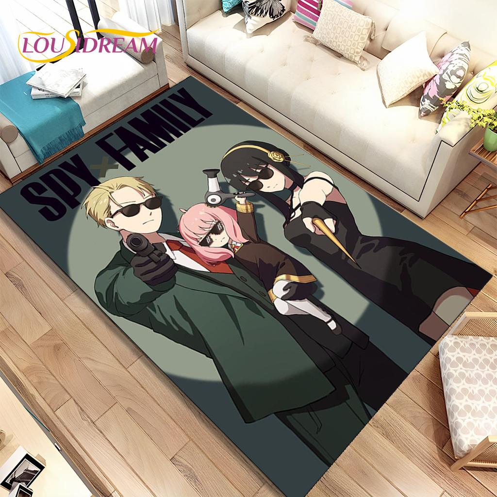 Japan Anime SPY×FAMILY Cartoon  Area Rug Large,Carpet Rug for Living Room Bedroom Sofa Doormat Decoration,kid Non-slip Floor Mat