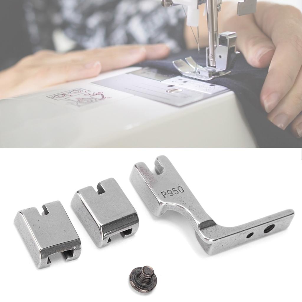 2 Set Gathering Foot P950 Industrial Sewing Machine All Metal Presser Foot Accessory