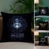H-Him Ornate Heartagram Pillow Case Plush Fabric Soft Double Sided Print Sofa Cushion Cover Throw Pillow Covers