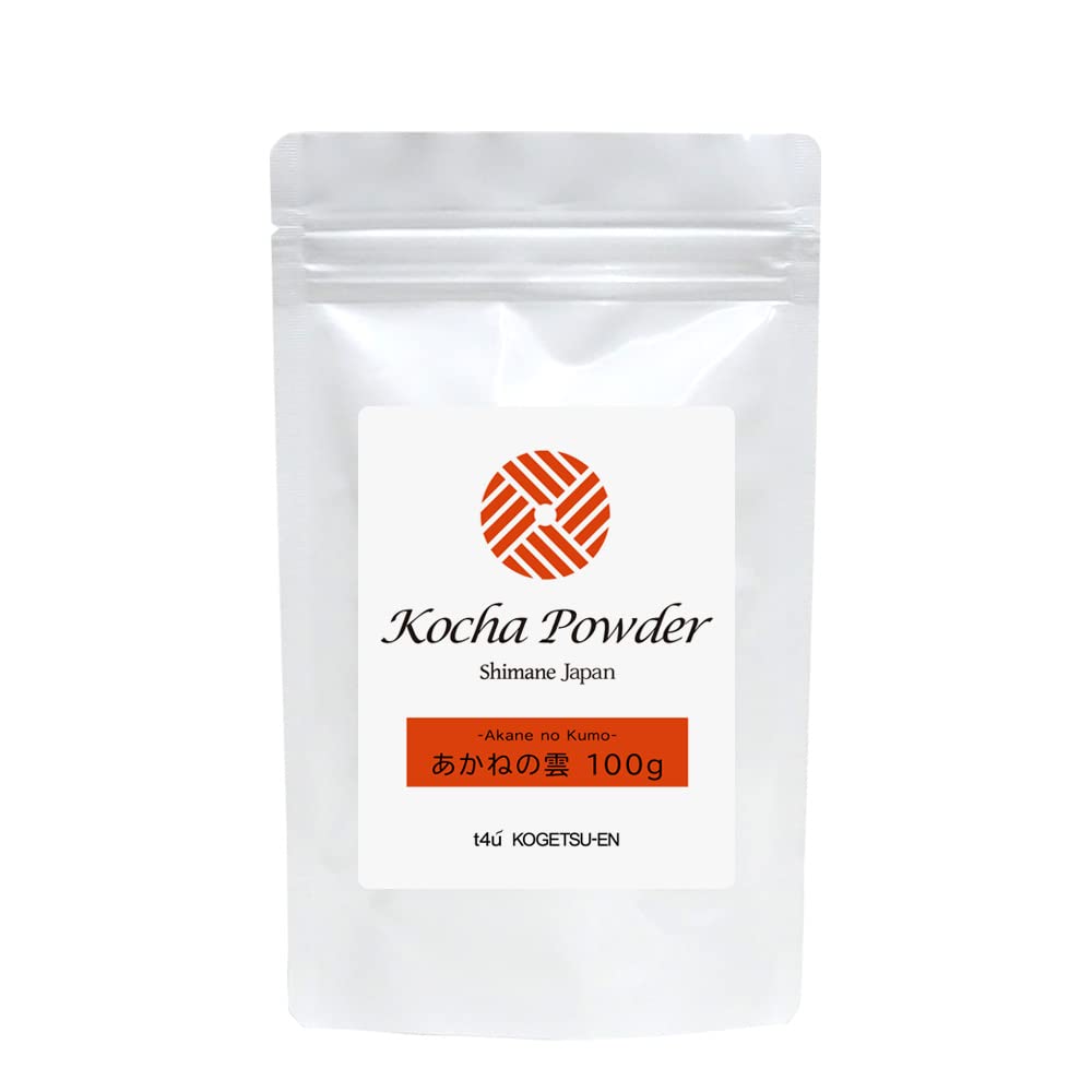 Izumo Schwarzteepulver, Akane no Kumo (Rote Wolke), 100g Beutel für Getränke, Süßwaren und Verarbeitung