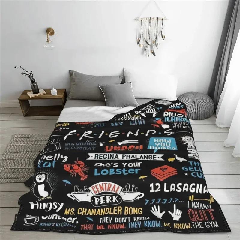 Friends Flannel Blanket Tv Blanket Digital Printing Sofa Home Bedroom Direct Supply