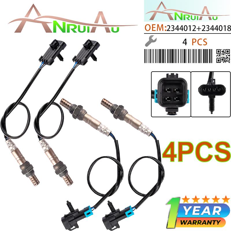 

4Pcs Oxygen O2 Sensor 19178918 19178935 For Chevrolet Express GMC Yukon Cadillac Escalade 4.8 5.3 5.7 1996–2002 2000–2002 2002–