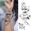 Fashion Mandala Flower Fake Tattoo Stickers For Women Adults Geometry Totem Temporary Tattoos DIY Party Waterproof Tattos Leaves