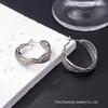Silver Needle Circle Earrings, Fashionable High-End Copper Ear Hoops, Light Luxury, Versatile Jewelry Accessory.