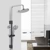 Shower Slide Bar Round Metal Handheld Shower Sliding Bar with   Shower Head Holder for Bathroom 40cm
