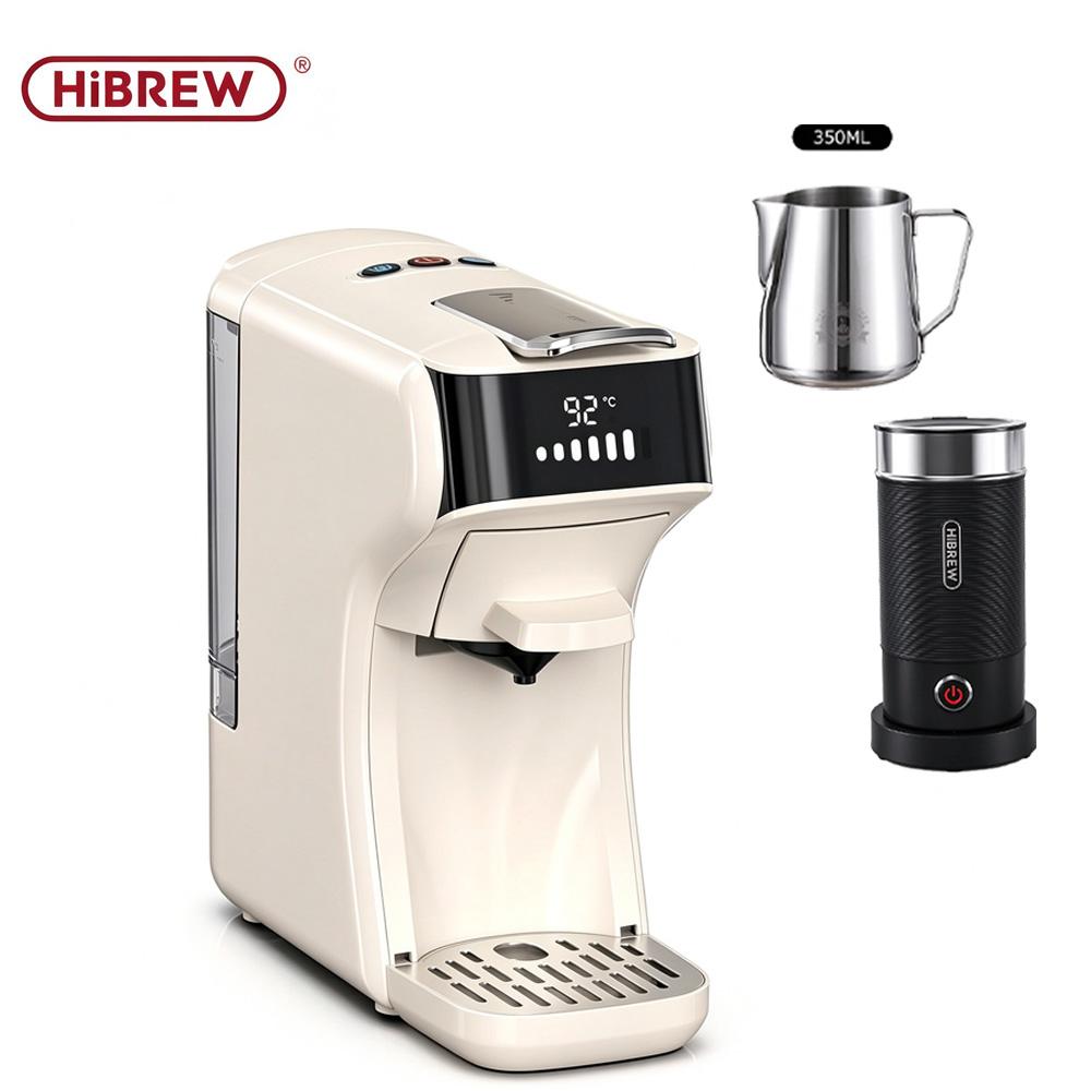 Mașină de cafea cu capsule HiBREW H1B 5-în-1, extracție la presiune înaltă de 20 bar, putere 1450 W, volum de apă personalizabil, moduri duale pentru extracție la cald și la rece.