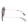 TF Spiegelbeine Colorblock Design Metall Quadratische Sonnenbrille Unisex Sonnenbrille Gold FT1039F-05D