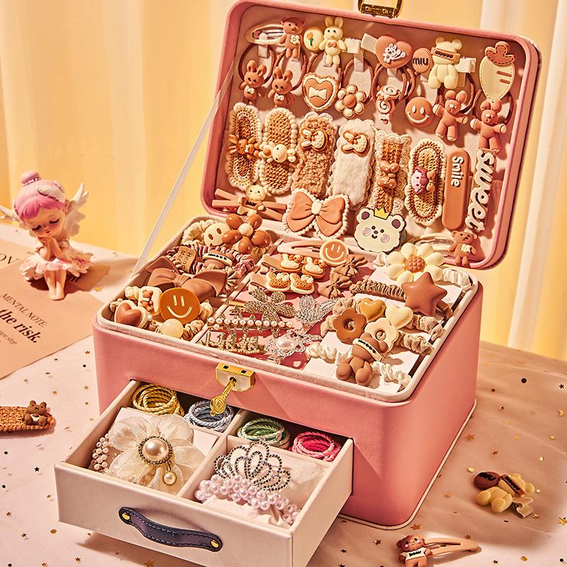 Deluxe Princess Hair Accessories & Jewelry Gift Set for Girls - Perfect for Birthdays and Children's Day