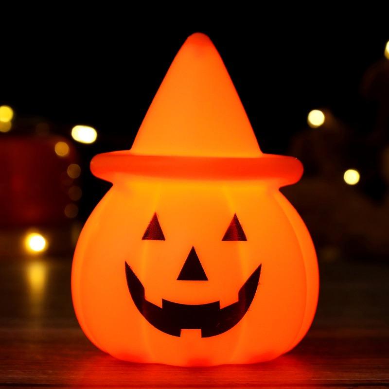 Halloween pumpkin lantern atmosphere props ornaments electronic candles pumpkin lantern luminous toys party decorations