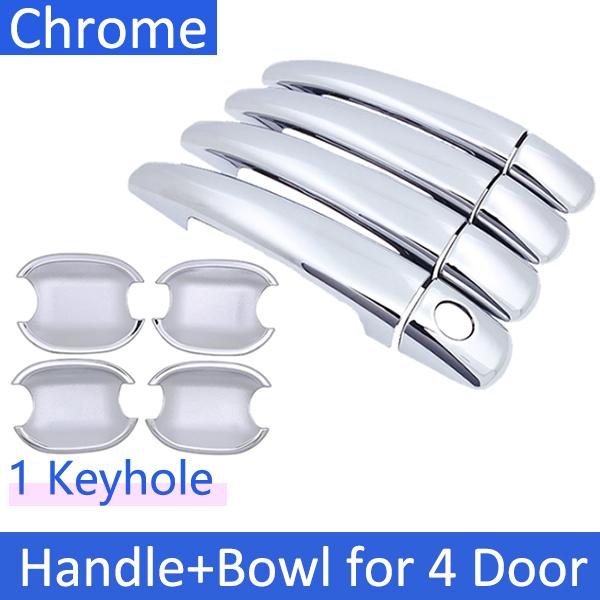 for Peugeot 308 MK1 T7 2007 2008 2009 2010 2011 2012 Chrome Door Handle Cover Car Accessories Rustproof Cap Styling ABS Plastic