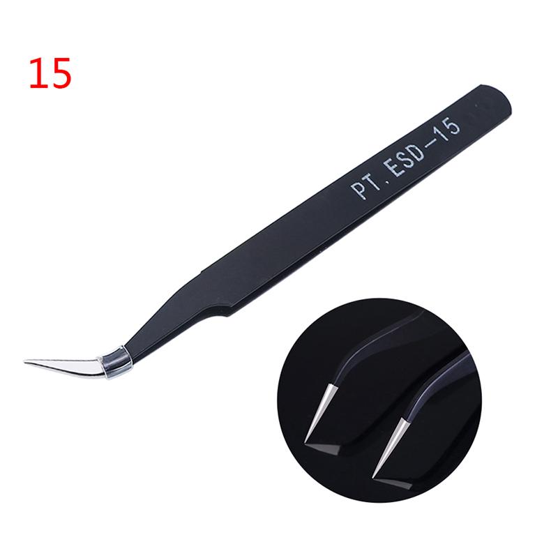 

1 шт. Esd-12/15 пинцет из нержавеющей стали промышленный антистатический крестовой пинцет