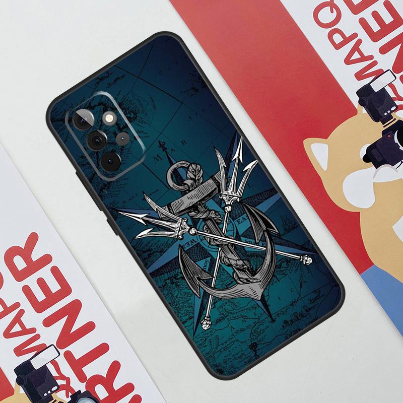 Anchor Sea Beach Case For Samsung Galaxy A36 A35 A55 A06 A16 A26 A56 A53 A32 A52 A33 A13 A14 A34 A54 A17 A15