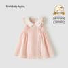 GOWINBABY Girls' Sweet Summer Puff Sleeve Doll Collar Dress
