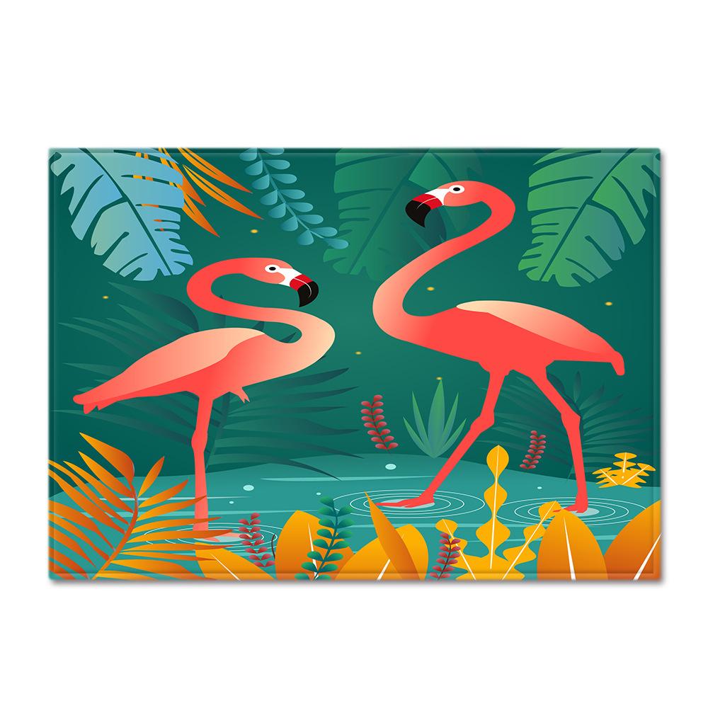 Fresh American Flamingo Printed Carpet Nordic Floor Mat
