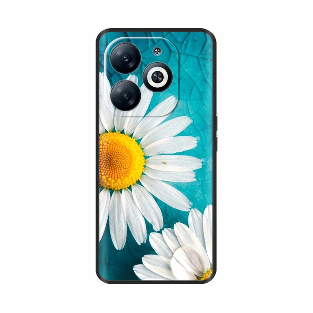 For Infinix Smart 8 Case Cover Funda Black Soft Silicone TPU Protective Phone Case For infinix Smart 8 Smart8 X6525 Bumper Coque