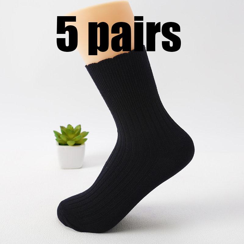 

5 пар носков с широким голенищем для диабетиков, предотвращающих варикозное расширение вен, удобных для пожилых людей, гипертоников, полных мужчин и беременных женщин, подарок One Size