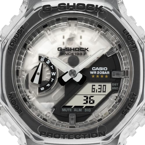 Casio G-Shock GMA-S2140RX-7A S Series Mid-Size Watch, 40th Anniversary Clear Remix, Limited Edition, Boys' Size, Overseas Model
