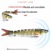 8-Section Multi-Jointed Lure, 13.5cm, Freshwater & Sea Fishing, Long Cast Hard Bait