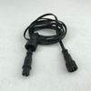 xConnect Type BLACK Flat 18AWG 3 Core Waterproof Extension Cable,one End with Male,the Other End with Female