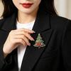 Christmas Themed Brooch Sparkly Rhinestone Cute Designs For Holiday Wear Christmas Party Gifts Fashion Jewelry