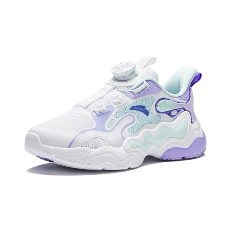 Anta Kids Cloud Escape Casual Lightweight Breathable Non-Slip Shoes Kids sneaker Light-Purple 322348802-1