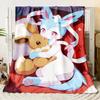 Pok É Mon Motiv Bedruckte Flanelldecke für Schlafzimmer, Wohnzimmer, Sofadecken, Büros, Mittagspausen, Picknicks,