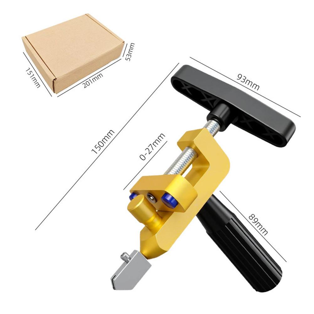 Glass Tile Cutting Tool 2 in 1 with Roller Blade and Crushing Pliers for Precise Scoring and Cutting on Tiles and Glass Surfaces