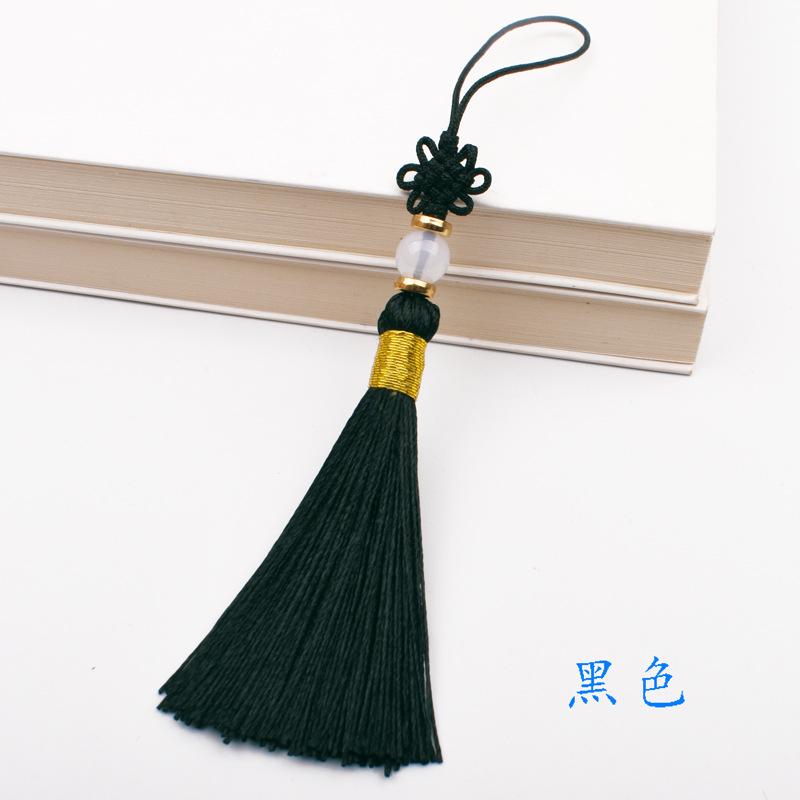 5pcs 13cm Short Tassel Spike Polyester Ice Silk Small Tassel Bookmark Key Chain Tassels for DIY Sewing Crafts Home Decor Tassel