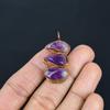 Amethyst Pendant Gemstone Jewelry, Copper Electroformed Pendant, Gift For Women Handmade Pendant