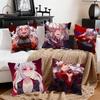 Helltaker Anime Girls Succubus Pillow Case Square Pillow Bedroom Sofa Leisure Comfort Cushion Car Home Decoration