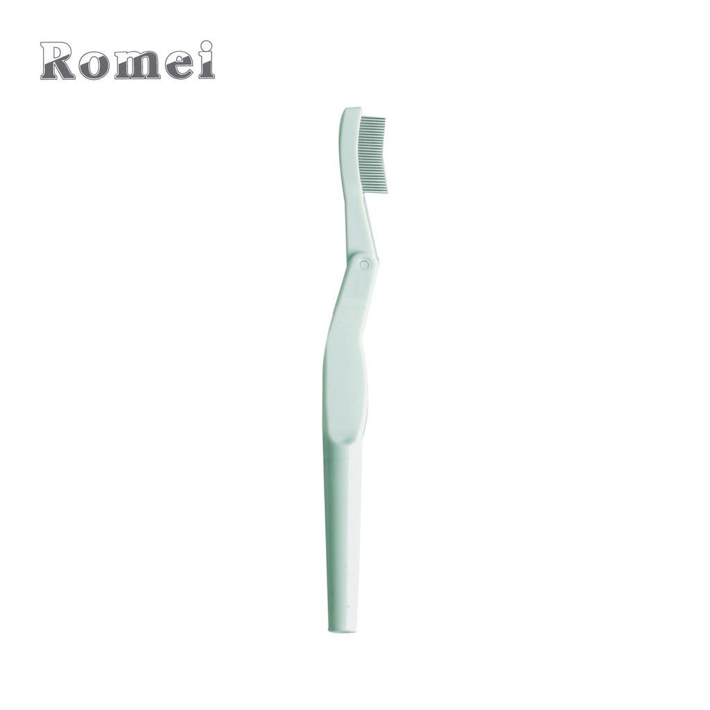 Luo Mei Foldable Double-Headed Eyelash Comb with Protective Sleeve and Nylon Bristles