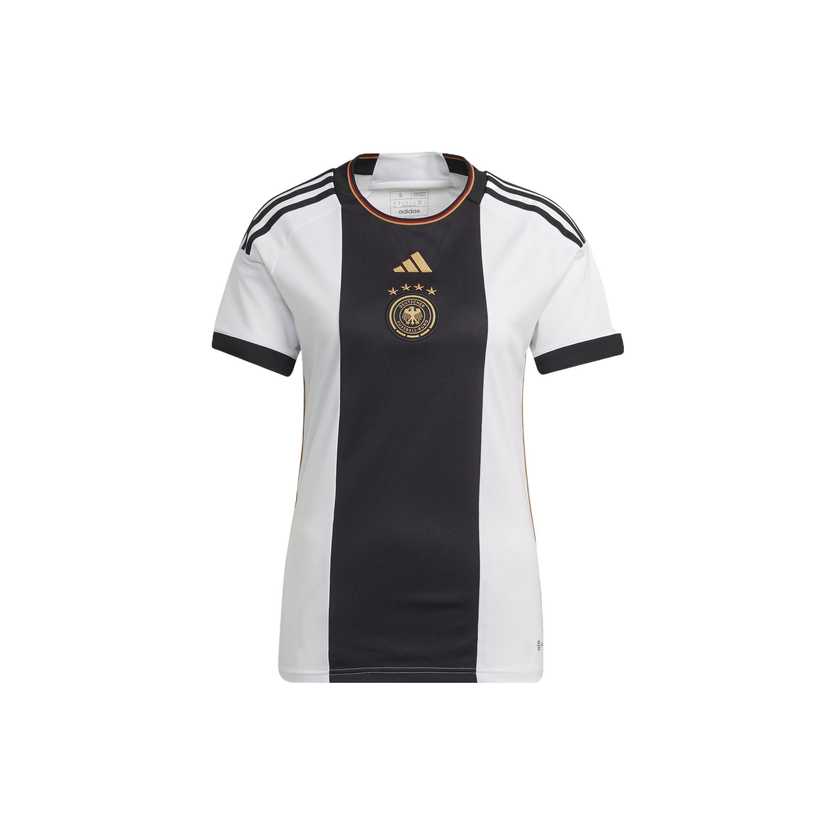 adidas Germany 2022 Home Stadium Jersey White Black Women HF1474 XS