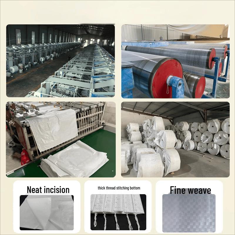 White Woven Storage Sacks