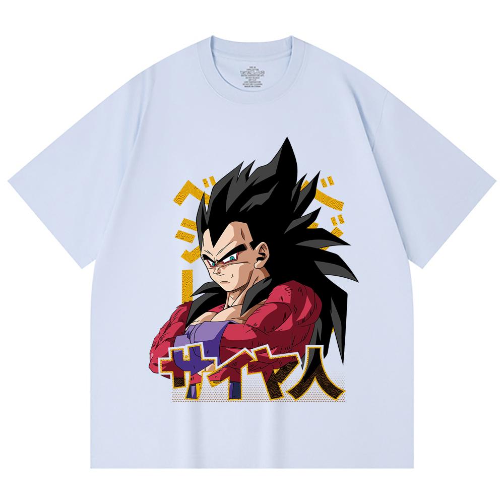 230 Gsm 100% Cotton Dragon Ball V18 Goku Print Unisex Heavy Cotton T Shirt