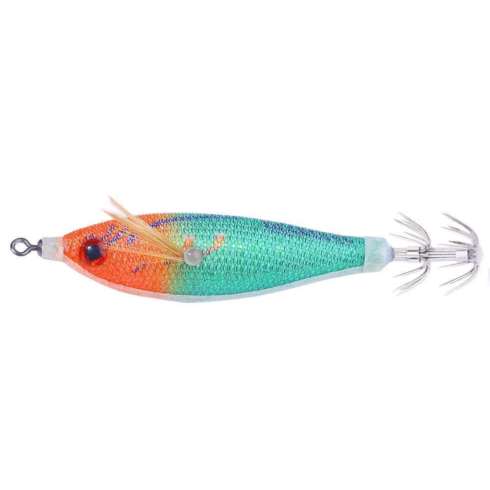 Eight-Band Special Slow-Sinking Luminous Wooden Shrimp Lure8CM 5.8GHard Bait Bionic Fake Bait Cuttlefish Octopus Fake Bait