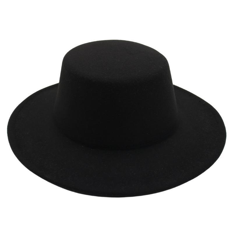 Classic British Flat Top Hat With Fabric For Retro Fashion And Outdoor Use