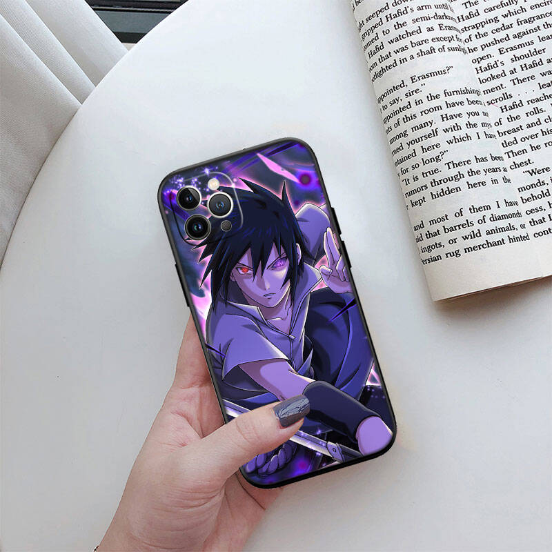 MH105 Naruto Uchiha Sasuke Phone Shell Case for iPhone 7 8 11 12 13 14 15 16 17 16E XS Pro Max XR X SE Air