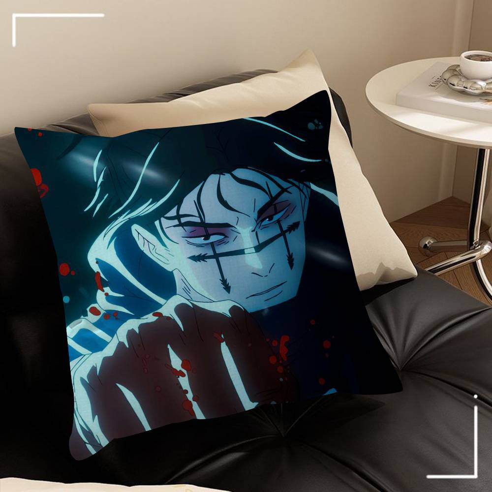 Japonsko C-Choso Jujutsu Kaisen Anime Povlak na polštář kreslený Dárek Potah na polštář Ložnice Domov Pohovka Židle Sedadlo Dekorace povlak na polštář