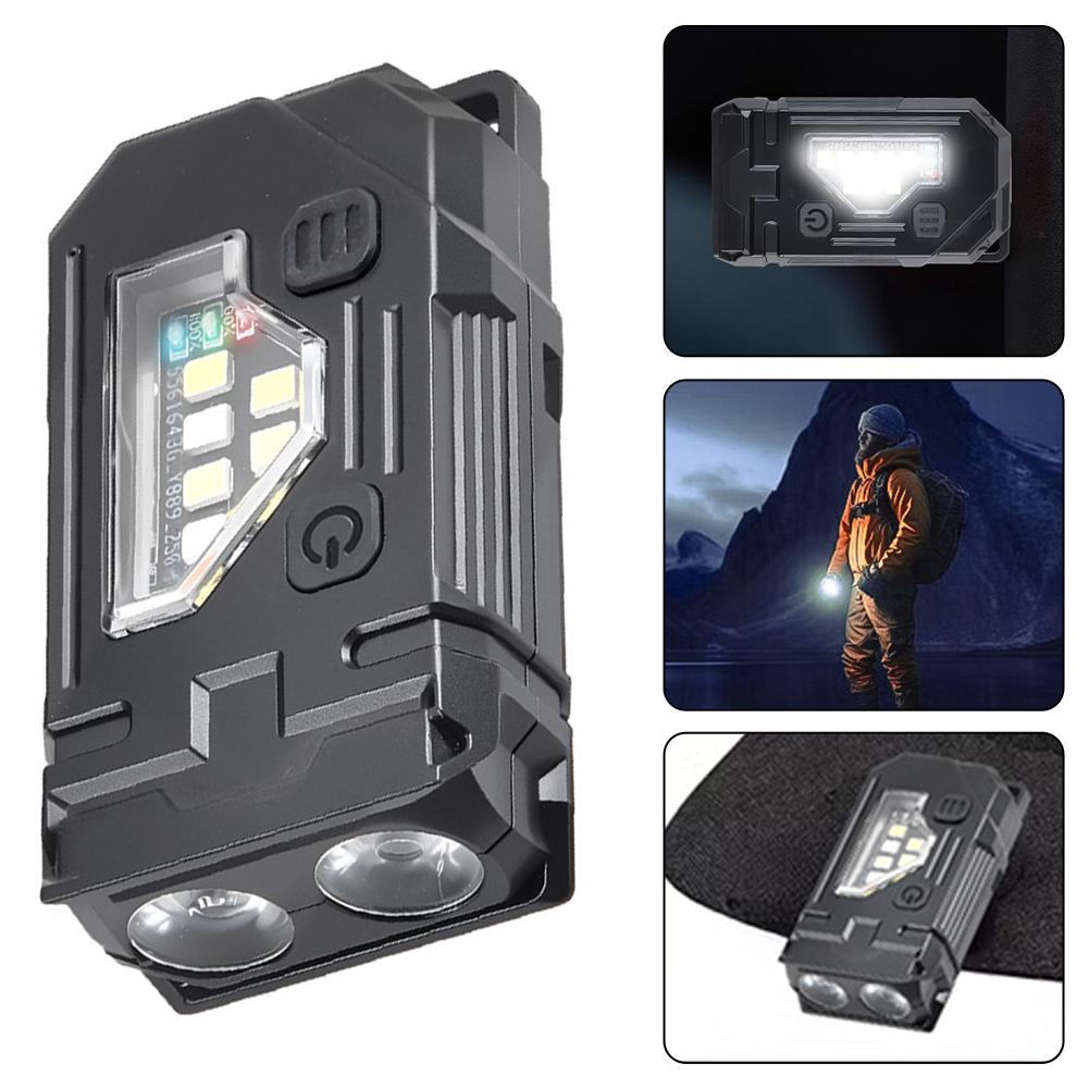 2025 New Multifunctional COB Flashlight Ajustable Angle Light Camping LED Outdoor Magnetic Portable Keychain Lamp Torch War Y6Q9