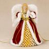 Tree-Top Angel Ornament with Circular Base Decorative Acrylic and Textile