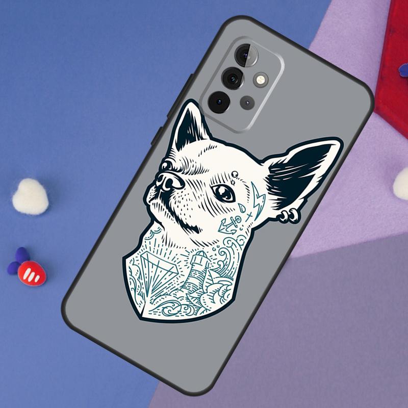 Cartoon Chihuahua Dog Case For Samsung Galaxy A14 A24 A34 A54 A12 A22 A32 A52 A13 A33 A53 A73 A51 A71 Back Cover