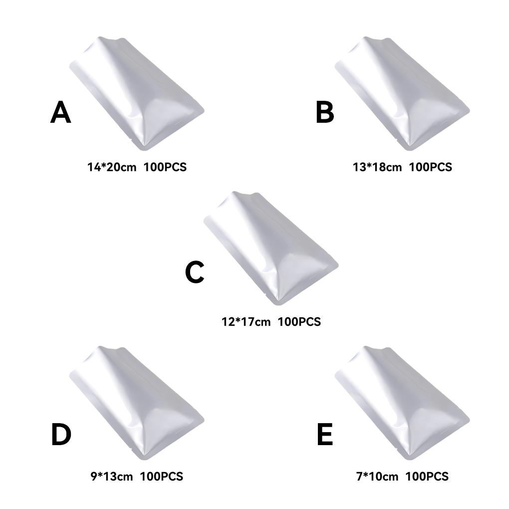 100 Stück oben offener Vakuumbeutel für gekochtes Fleisch, wasserdichte Verpackungsbeutel, leichter, tragbarer Verpackungssack