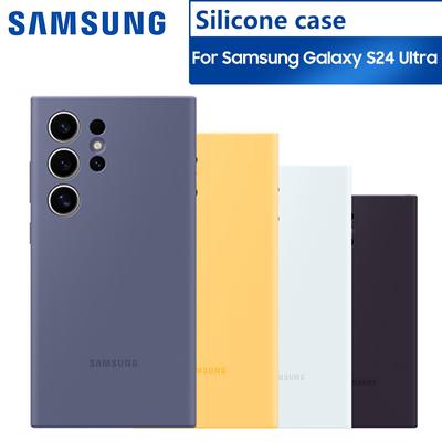 Oryginalny Samsung S24 Ultra SM-S928B Silikonowy pokrowiec Miękka, odporna na wstrząsy obudowa telefonu