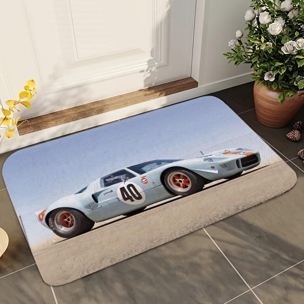 1 pezzo Tappetini Assorbenti Antiscivolo per Bagno Auto da Corsa Gulf Decorazioni per la Casa Tappeti Tappetini per Pavimento Cucina Casa