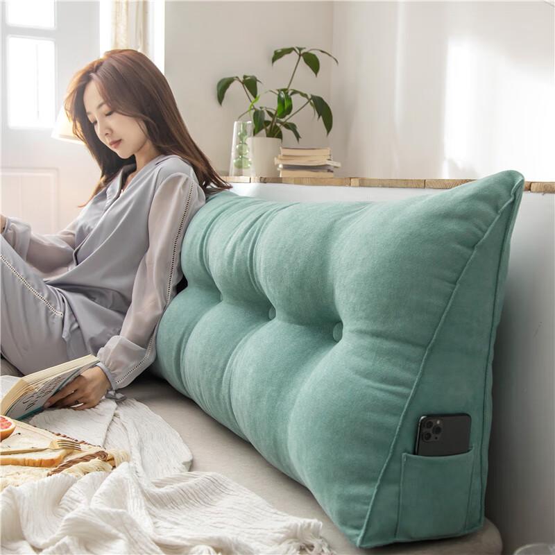 Nordic Triangle Bedside Backrest Cushion