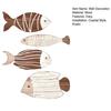 4Pcs/Set Wall Fish Decorations Coastal Wall Art Wooden Fish Retro Rustic Fish Wall Ornaments
